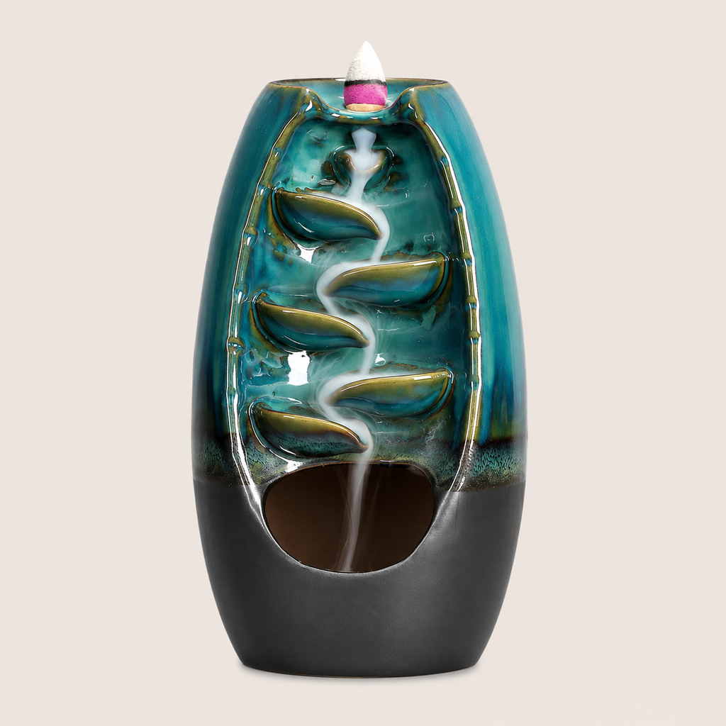 Cascade Ceramic Incense Burner
