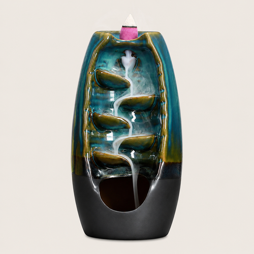 Cascade Ceramic Incense Burner