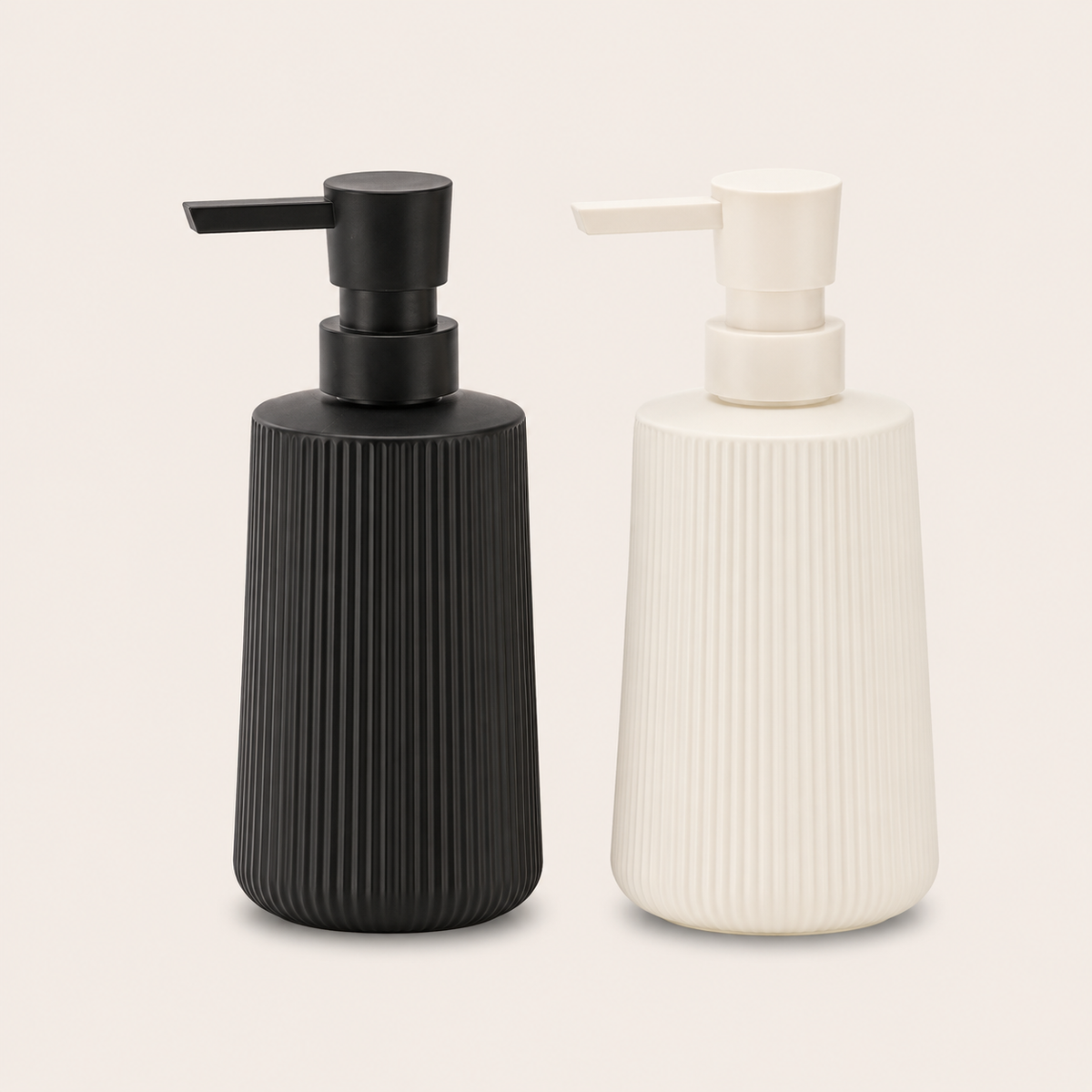 The Ribbed Glass Dispenser Duo