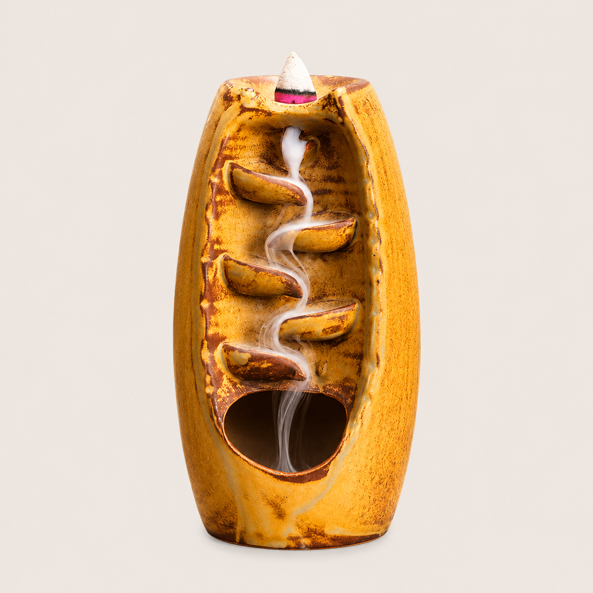 Cascade Ceramic Incense Burner